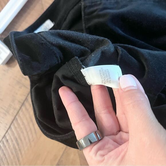 J Jill Womens Black Velvet Velour Ankle Pants Side Zip Size 6 - Picture 7 of 8